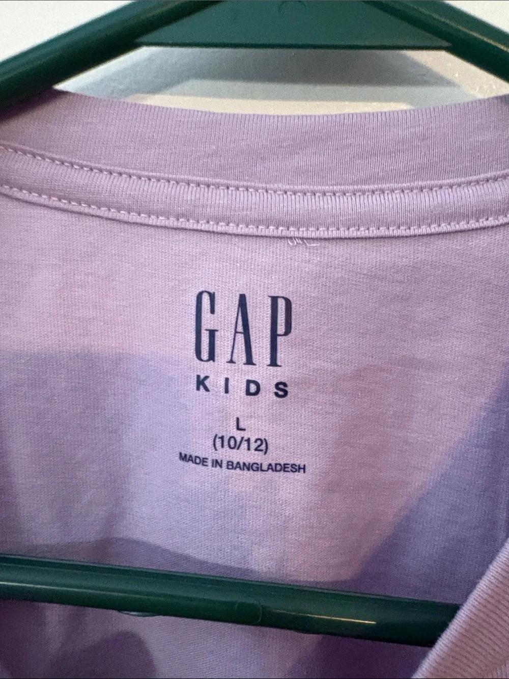 GAP Kids Lavender Short-Sleeve Floral Logo Tee